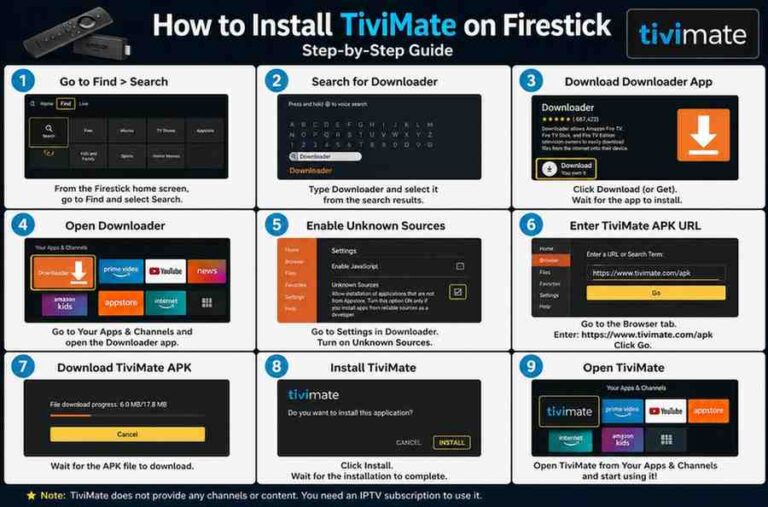How to Install TiviMate on Firestick (Step-by-Step Guide 2026) | Best IPTV with Lion OTT IPTV