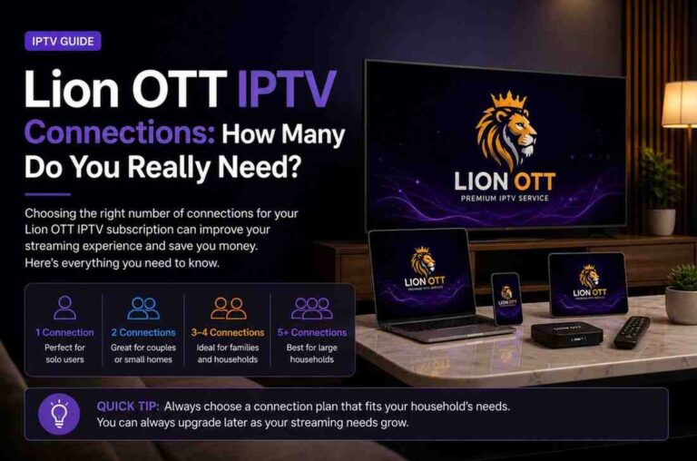 Lion OTT IPTV Connections: How Many Do You Really Need?