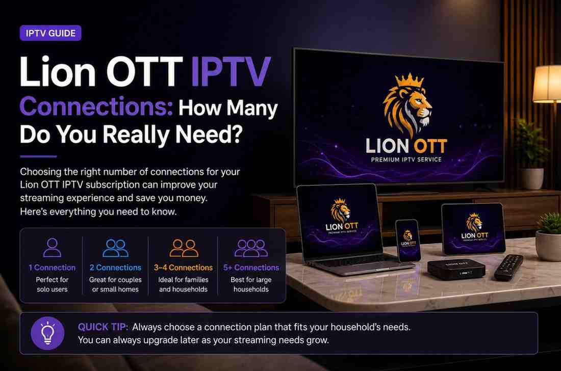 Lion OTT IPTV Connections: How Many Do You Really Need?